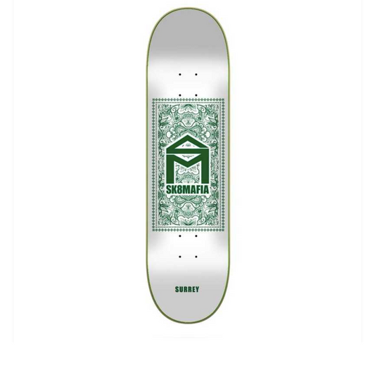 SK8MAFIA - Surrey Bandana Deck 8,25" (Green/White) SK8MAFIA