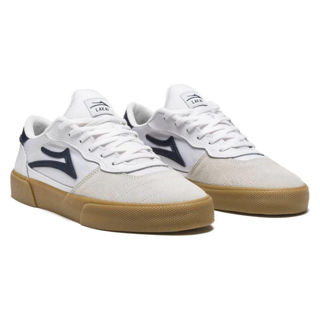 Lakai - Cambridge Suede (White/Navy) Lakai