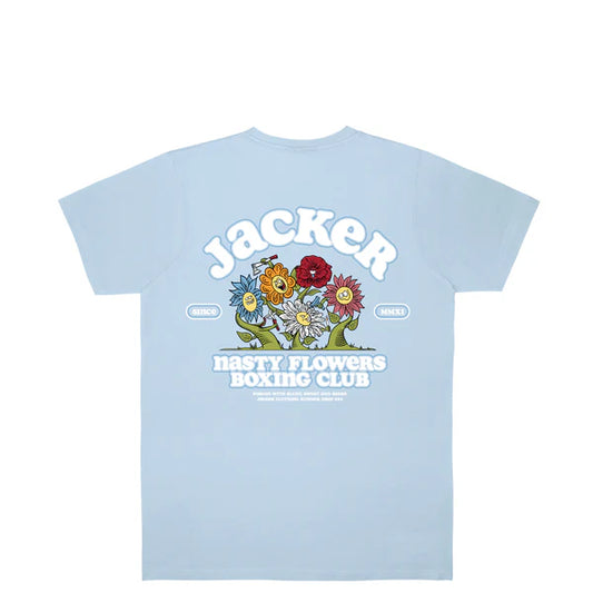 Jacker - Fight Flower T-Shirt - Blue