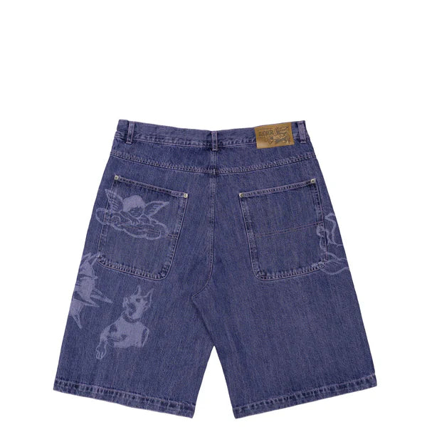 Jacker - Instinct Denim Baggy Shorts - Purple