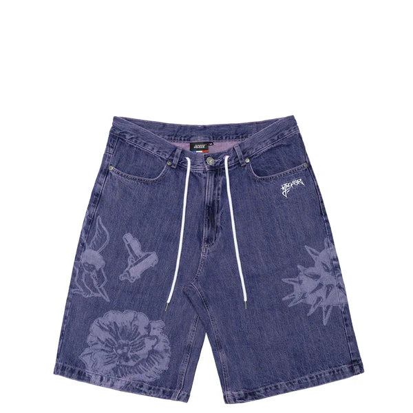 Jacker - Instinct Denim Baggy Shorts - Purple