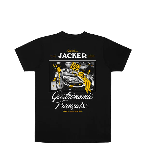 JACKER Junk Food - Black - T-shirt Jacker