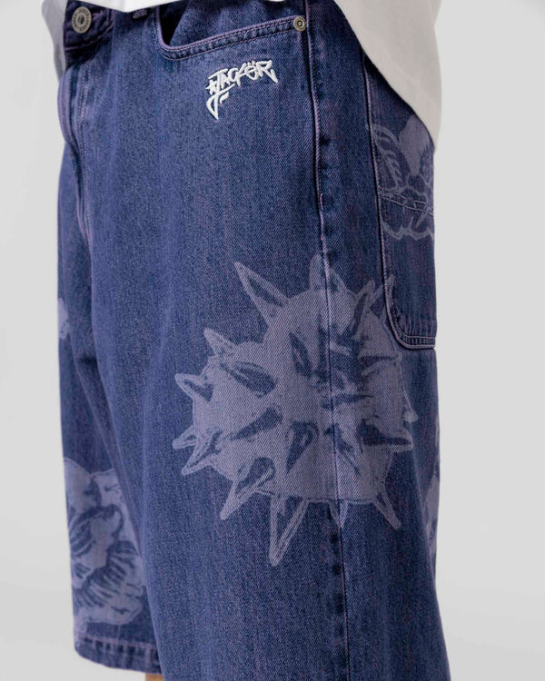 Jacker - Instinct Denim Baggy Shorts - Purple