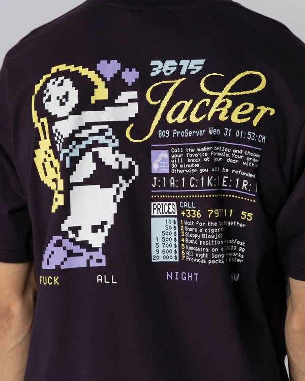 Jacker - 3615 T-shirt - Purple Jacker