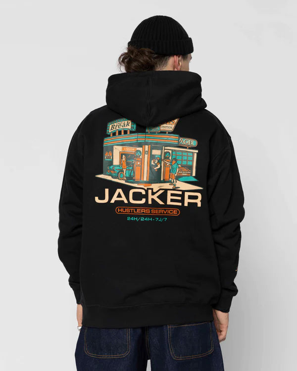 Jacker - Hustler Service  - Hoodie Black Jacker